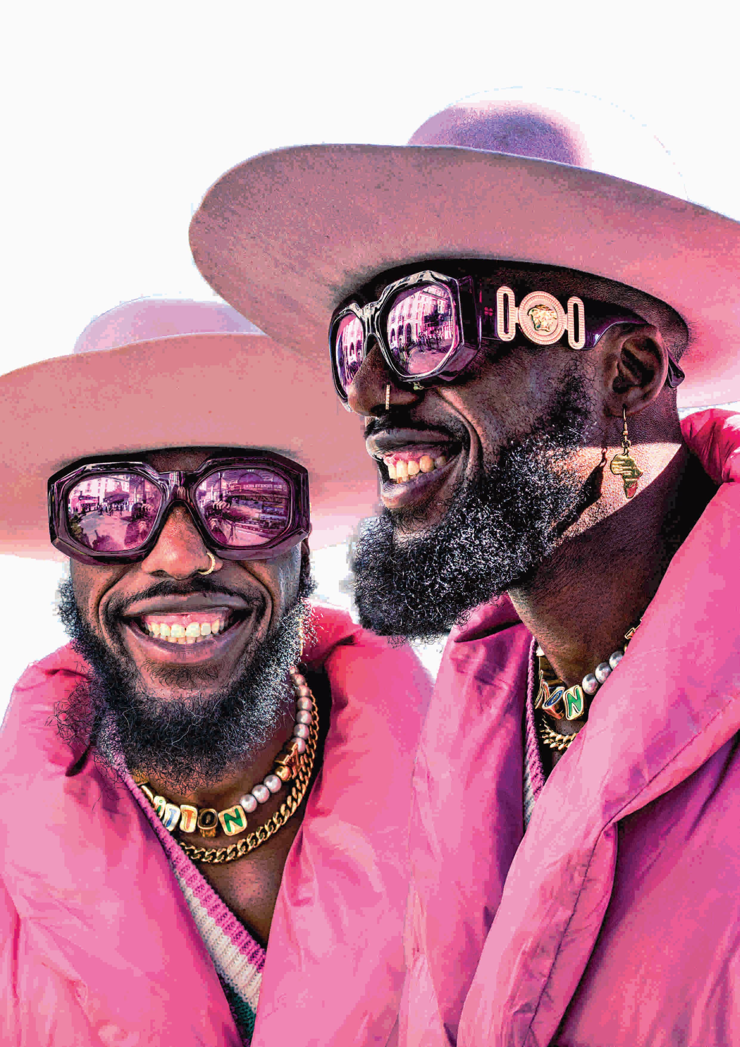 Portrait: Joy Frequency - Vibrant color, magnetic confidence — the city reflected through laughter and light.